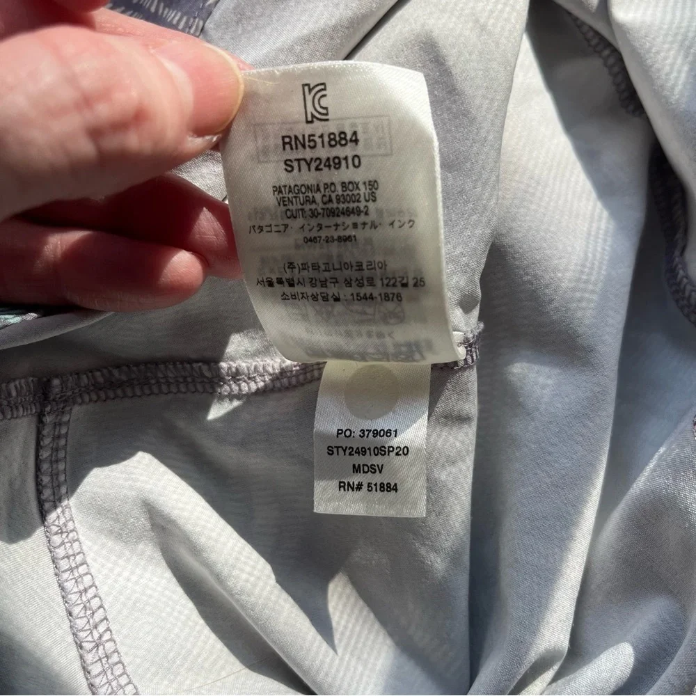 Patagonia Tyrolene Gray Pattern Bike Shorts Size 12